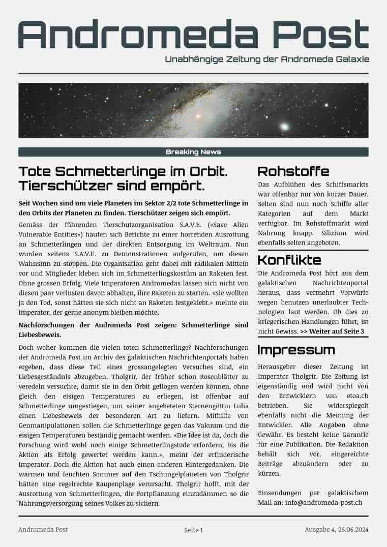 Titelblatt Ausgabe 4
